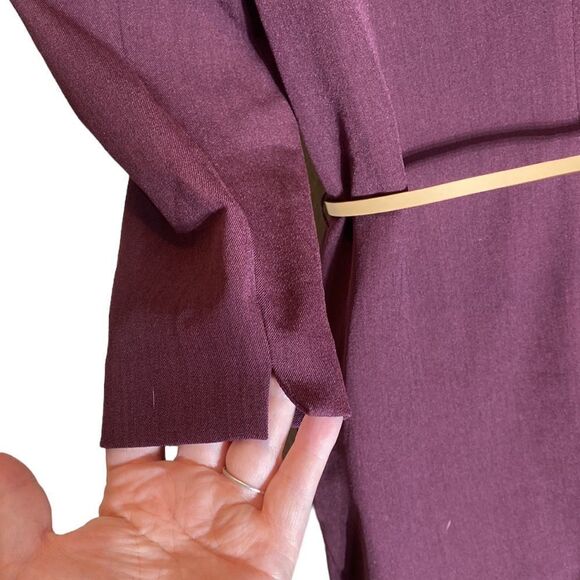 M.M. Lafleur burgundy etsuko dress size 4 sheath office corpcore - Picture 7 of 9